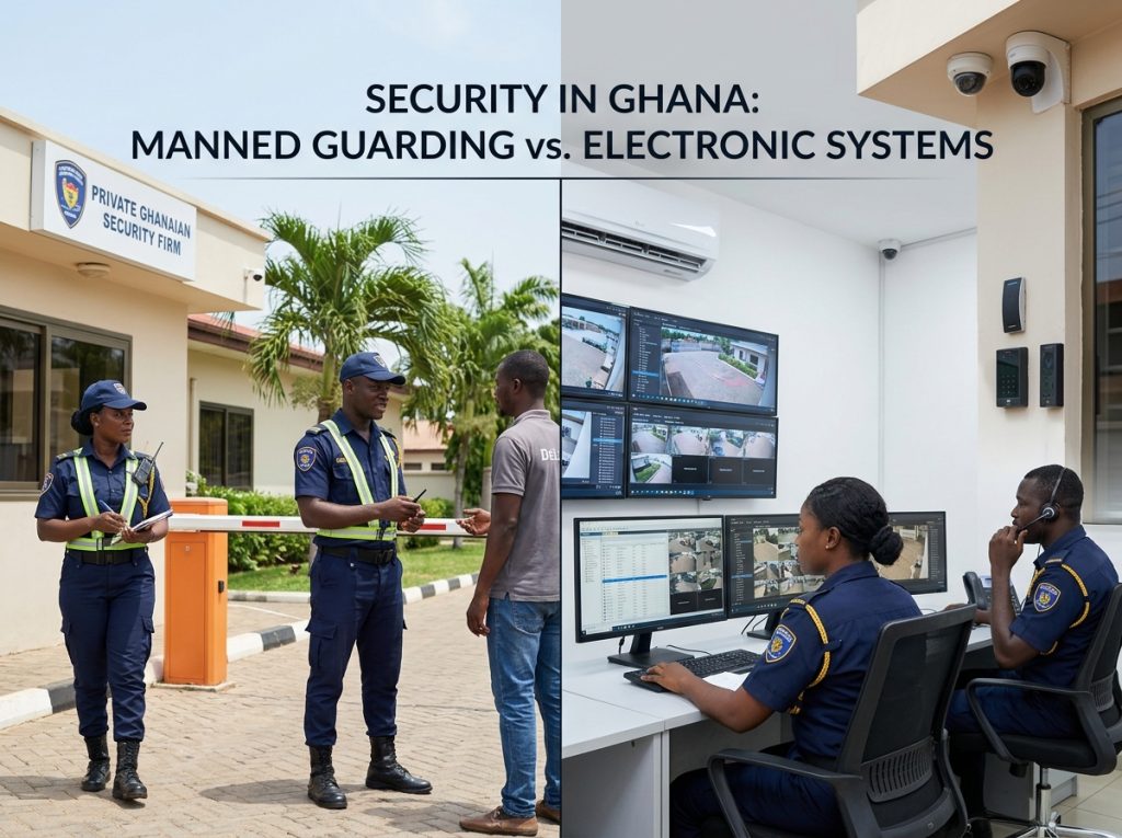 Manned Guarding in Ghana vs Electronic Security: Which Is Better?